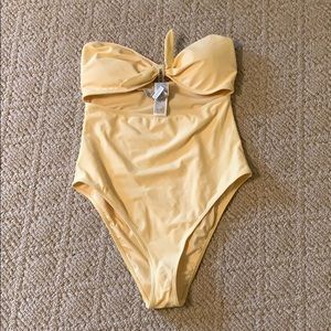 One piece cut out swimsuit